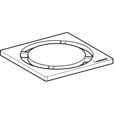 Putrooster Geberit Design voor Vloerput Douche Rond 8x8cm RVS - thumbnail