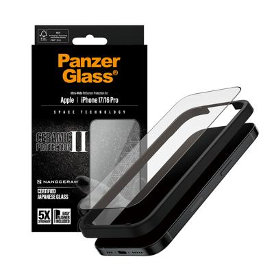 PanzerGlass PG98539 Screenprotector (glas) IPhone 17, iPhone 16 Pro 1 stuk(s)