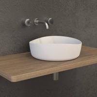 Opbouwwastafel Ideavit Solidharmony 40x13 cm Solid Surface Mat Wit Ideavit - thumbnail