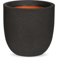 Capi urban bol smooth nl kunststof bloempot 43x41 cm zwart - thumbnail