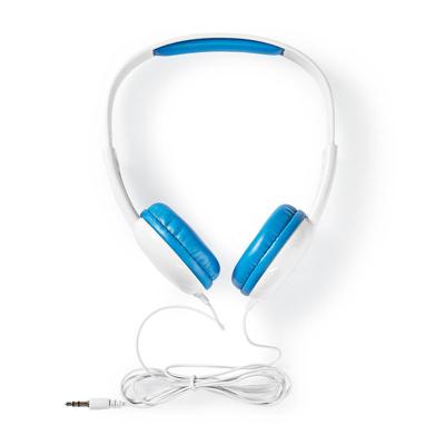Bedrade Koptelefoon | 1,2 m Ronde Kabel | On-Ear | Blauw/Wit