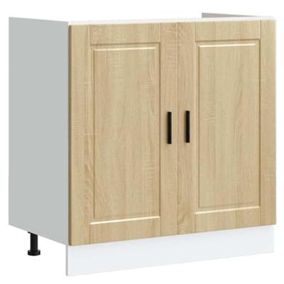 Spoelbakonderkast Porto 80x46x81,5 cm bewerkt hout sonoma eiken