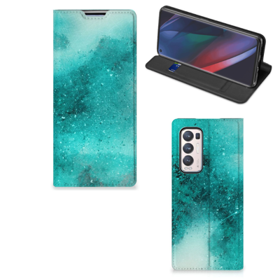 Bookcase OPPO Find X3 Neo Painting Blue Bookcase OPPO Find X3 Neo Painting Blue