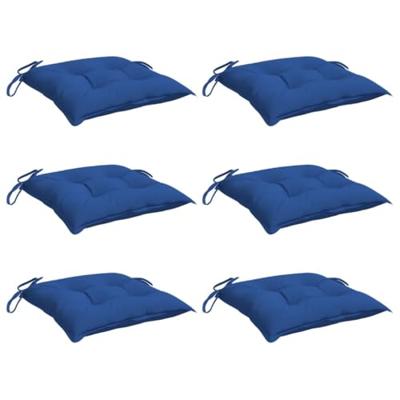 Palletkussens 6 st 50x50x7 cm oxford stof blauw