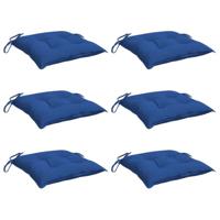 VidaXL Palletkussens 6 st 50x50x7 cm oxford stof blauw - thumbnail