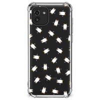 Doorzichtige Silicone Hoesje voor Samsung Galaxy A03 Pinguïn - thumbnail