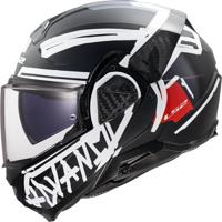 LS2 opklaphelm "ff910 advant ii tape". helmet ff910 advant ii tape m matt bl/white - thumbnail