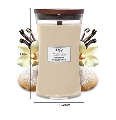 WoodWick vanilla bean large candle - thumbnail