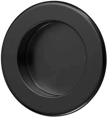 SCHUIFDEURKOM ROND 68MM ZWART (4555)