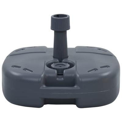 VidaXL Parasolvoet draagbaar gevuld met zand/water grijs VidaXL Parasolvoet draagbaar gevuld met zand/water grijs