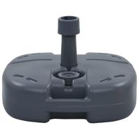 VidaXL Parasolvoet draagbaar gevuld met zand/water grijs - thumbnail