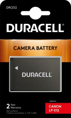Duracell LP-E12 Camera-accu Vervangt originele accu LP-E12 7.4 V 800 mAh