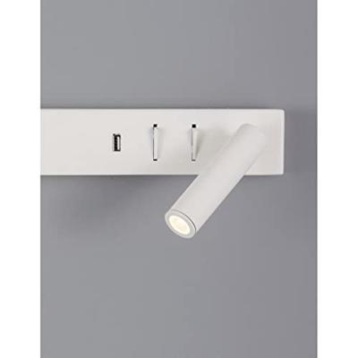 Lyora BedlampjeVida rechts wit met usb - 9533523
