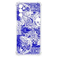 Extreme Case Samsung Galaxy M13 4G | M23 Angel Skull Blauw - thumbnail