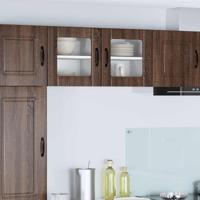 Keukenkast 2 pcs Bruin Eiken 40 x 31 x 40 cm Bewerkt hout - thumbnail