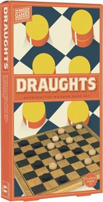 Professor Puzzle damspel Draughts 29 x 29 cm hout bruin
