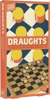 Professor Puzzle damspel Draughts 29 x 29 cm hout bruin - thumbnail