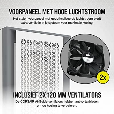 Corsair 5000D AIRFLOW Midi-tower PC-behuizing Wit Corsair 5000D AIRFLOW Midi-tower PC-behuizing Wit