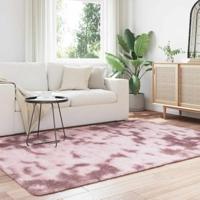 Hoogpolig vloerkleed NAVARRA 160x230 cm polyester stoffig roze - thumbnail