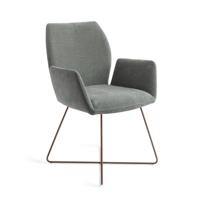 Jesper Home Eetkamerstoel 'Misaki' Cross Rose, kleur Breezy Blue - thumbnail