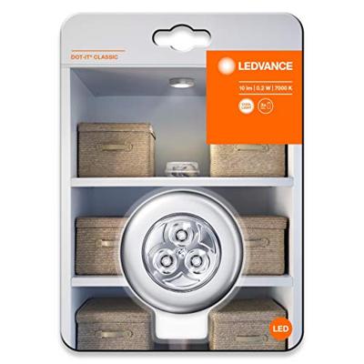 LEDVANCE 4058075227804 DOT-it® L Kleine mobiele lamp LED Zilver LEDVANCE 4058075227804 DOT-it® L Kleine mobiele lamp LED Zilver