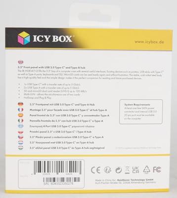 ICY BOX IB-HUB1417-i3 3,5 front panel extender
