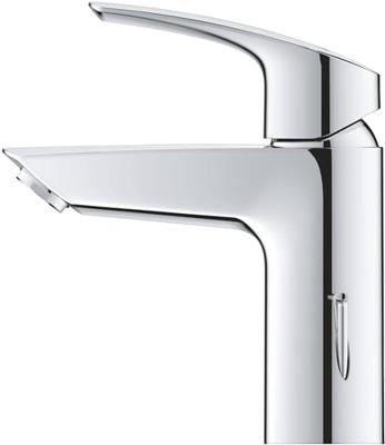 GROHE Eurosmart waterbesparende wastafelkraan s-size met trekwaste chroom 32926003