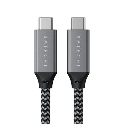 Satechi ST-U4C25M USB-C-kabel USB 4.0 USB-C stekker 0.25 m Grijs