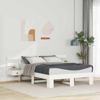 Bedframe met lade Wit 140 x 190 cm - thumbnail