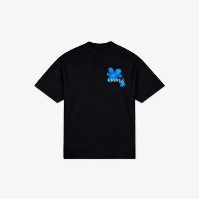 Croyez Botanique T-Shirt Heren Zwart/Blauw - Maat XS - Kleur: ZwartBlauw | Soccerfanshop