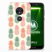 Motorola Moto G7 Play Siliconen Case Ananas - thumbnail