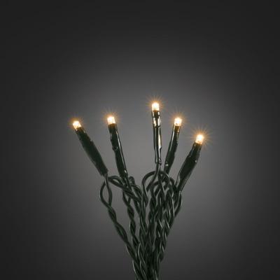 Micro LED lichtsnoer groen met 100 extra warm witte lampen Micro LED lichtsnoer groen met 100 extra warm witte lampen