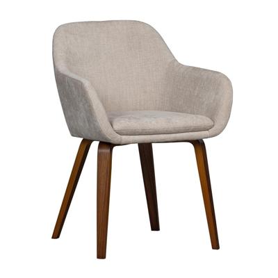 vtwonen Eetkamerstoel 'Base' Velvet, kleur Zand vtwonen Eetkamerstoel 'Base' Velvet, kleur Zand