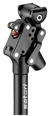 Satori zadelpen verend ez3 quill ø27,2 mm / 350 mm mat zwart