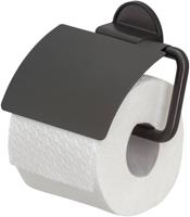 Toiletrolhouder Tiger Tune Met Klep Zwart Metaal Geborsteld / Zwart - thumbnail