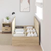 Bedframe Sonoma eiken 200 x 80 x 31.5 cm Bewerkt hout - thumbnail