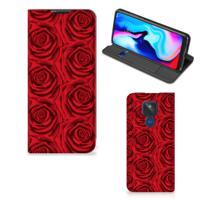Motorola Moto G9 Play Smart Cover Red Roses - thumbnail