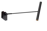 Lucide WYGO - Wandlamp - LED Dimb. - 1x5W 2700K - Zwart - thumbnail