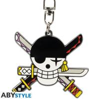 One Piece - Zoro Jolly Roger Keychain - thumbnail
