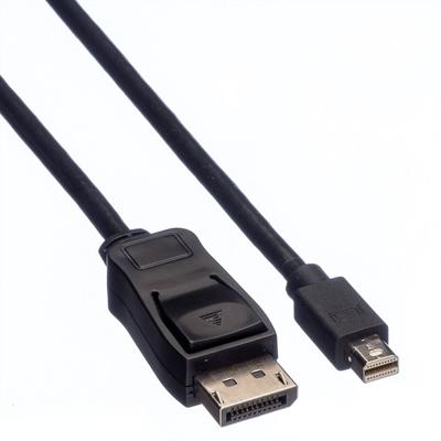VALUE DisplayPort kabel, DP M - Mini DP M, zwart, 1,5 m