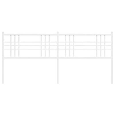 Hoofdbord 180 cm metaal wit Hoofdbord 180 cm metaal wit