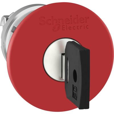 Schneider Electric ZB4BS94420 ZB4BS94420 Terugstelbaar, Vergrendelbaar (Ø) 22 mm Zonder markering Chroom, Rood 1 stuk(s)