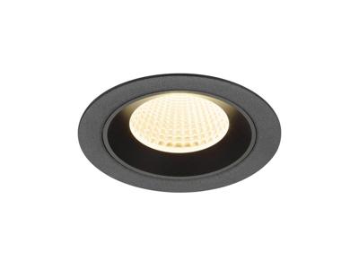 SLV InbouwspotNuminos M zwart 3000K - 40gr - 1009616