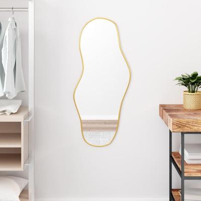 VidaXL Wandspiegel 90x40 cm goudkleurig VidaXL Wandspiegel 90x40 cm goudkleurig