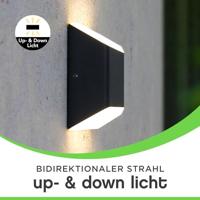 ECO-Light FLOYD 1140110 LED-buitenlamp (wand) LED LED 7.00 W Antraciet - thumbnail