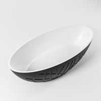 Vrijstaand Bad MONDIAZ HOLM 180x85cm Kleur Urban / Talc - thumbnail