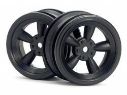 HPI - Vintage 5 spoke wheel 26mm black (0mm offset) (3816)