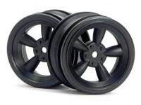 HPI - Vintage 5 spoke wheel 26mm black (0mm offset) (3816) - thumbnail