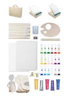 Houten kunstenaarsatelier groen - thumbnail