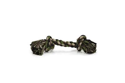 Beeztees Flossy Rope 2 knopen, 125 g, camouflage groen